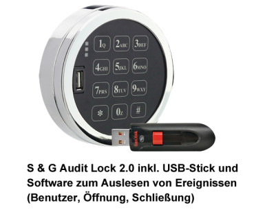 Elektronikschloss S & G Audit Lock 2.0